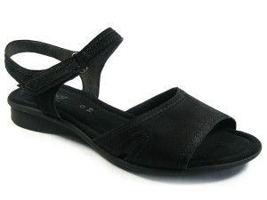 Schwarze Sandalette in großen Größen von Gabor Comfort bis Gr. 46