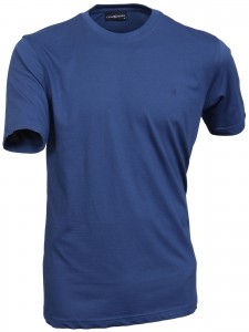 Blaues Rundhals T-Shirt in Übergrößen von CASA MODA bis 6XL